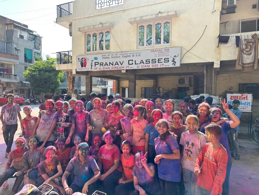 Holi Festival with Students