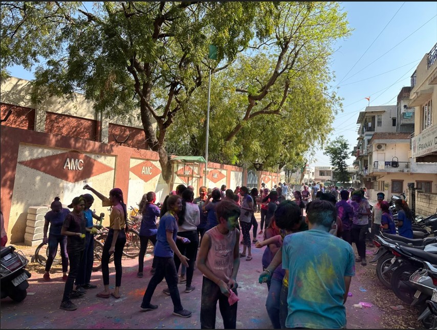 Holi Festival with Students